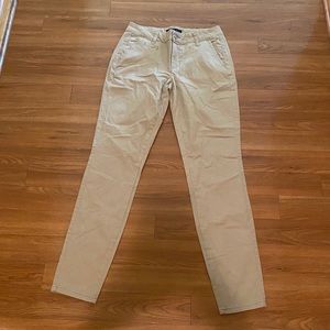 Khaki skinny pants